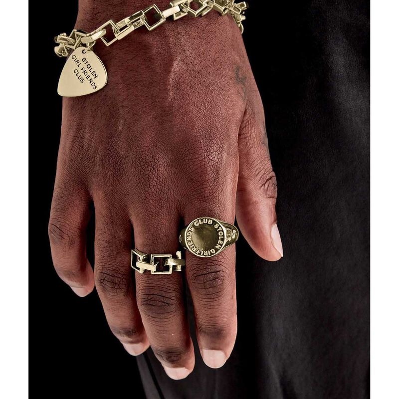 Stolen Girlfriends Club Text Logo Sovereign Ring image number 3